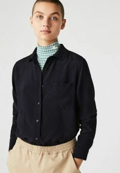 Lacoste LANGE MOUW - Chemisier - Bleu Marine