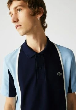 LACOSTE POLO MC - Polo - Bleu Marine Bleu Clair -Lacoste Soldes Magasin 31fc687dbb8d4485963c5ae79ce80fa5