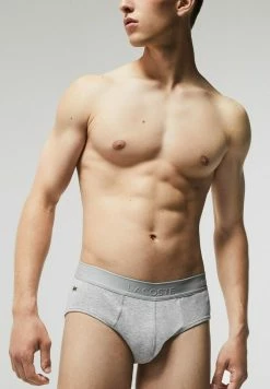 Lacoste 4 PACK - Slip - Noir / Gris Chine / Gris Chine / Blanc