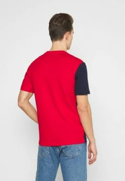 Lacoste T-shirt Imprimé - Rouge/naturel Clair/marine -Lacoste Soldes Magasin 342992f0352d4996a0922d6445821349