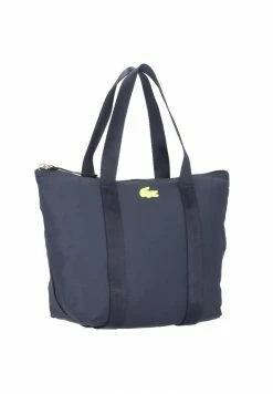 Lacoste JEANNE - Sac à Main - Marine Jaune Fluo -Lacoste Soldes Magasin 37d63c36821e437184f998bc0566f1ea