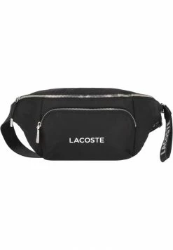 Lacoste ACTIVE NYLON - Sac Banane - Noir Blanc