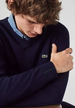 Lacoste Pullover - Navy Blau -Lacoste Soldes Magasin 3cedc95cd25b491b9bb25b234ce9363c