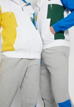 Lacoste UNISEX - Sweat à Capuche Zippé - White/broom/blue Royal/green -Lacoste Soldes Magasin 3d34b7731e3346b8b9e657adb09af874