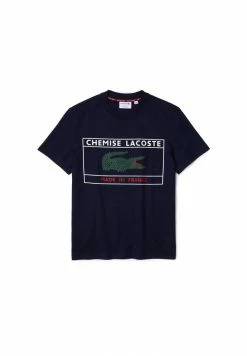 Lacoste HEREN - T-shirt Imprimé - Bleu Marine -Lacoste Soldes Magasin 3d612a54e7f94f68839498498eaed5ab
