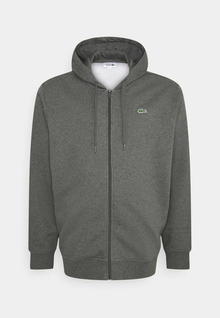 Lacoste Sweat à Capuche Zippé - Argent Chine/elephant 1 Lacoste Sweat à Capuche Zippé - Argent Chine/elephant