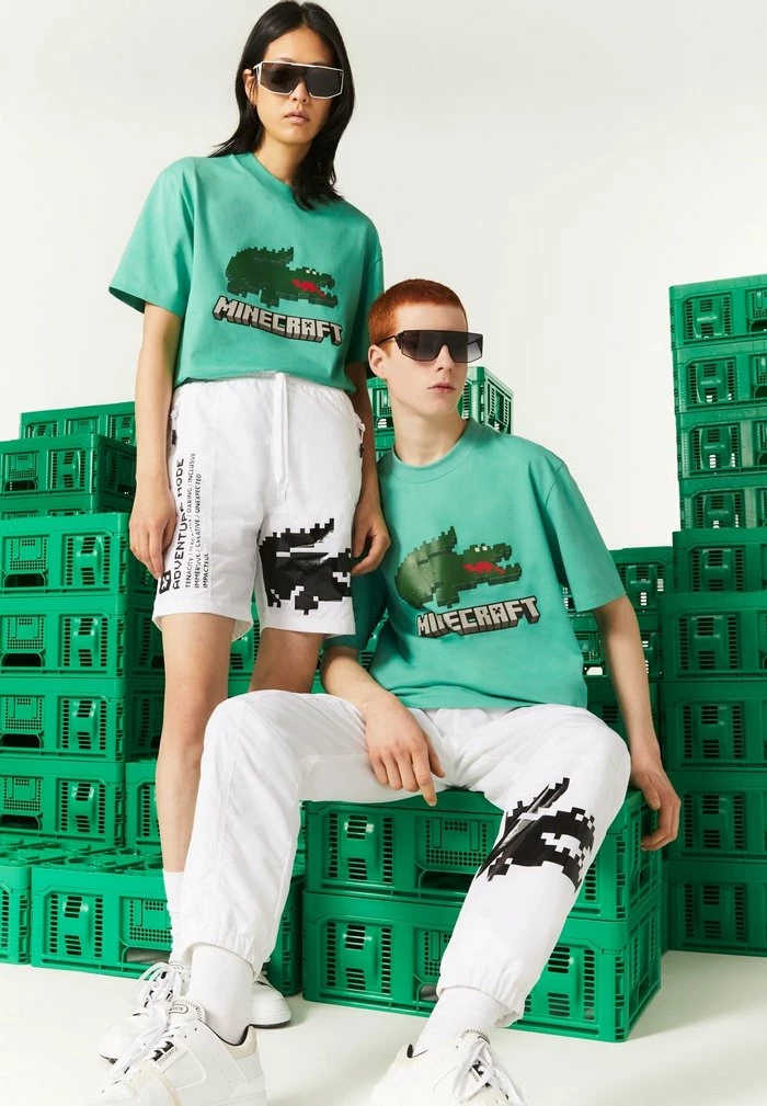 Lacoste MINECRAFT - T-shirt Imprimé - Vert 2 Lacoste MINECRAFT - T-shirt Imprimé - Vert – Image 2