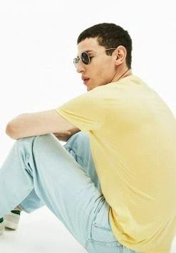 Lacoste T-shirt Basique - Jaune 6 Lacoste T-shirt Basique - Jaune -Lacoste Soldes Magasin 3e3fca6ea6b241edb5dacf9f0caa27fe