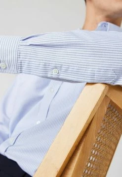 LACOSTE - Chemise - Blanc / Bleu -Lacoste Soldes Magasin 3ef322fc591044578dd8832d17f33d0b