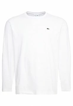 Lacoste T-shirt à Manches Longues - White -Lacoste Soldes Magasin 3f061a2a248b450d838425154e15c88c