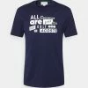 Lacoste T-shirt Imprimé - Navy Blue