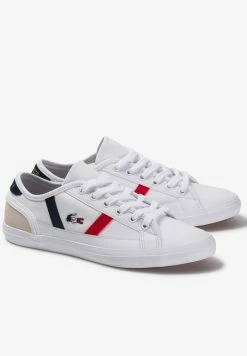 Lacoste Baskets Basses - Wht/nvy/red -Lacoste Soldes Magasin 40c57a0e0b384223b63c049e75e4dfec