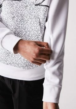 Lacoste Sweatshirt - White -Lacoste Soldes Magasin 4366f07b6872468fb2c186c4fd9fa0db