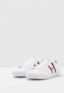 Lacoste LEROND - Baskets Basses - White/navy/red -Lacoste Soldes Magasin 43d47570ad5948efaee5c18207f86ddd