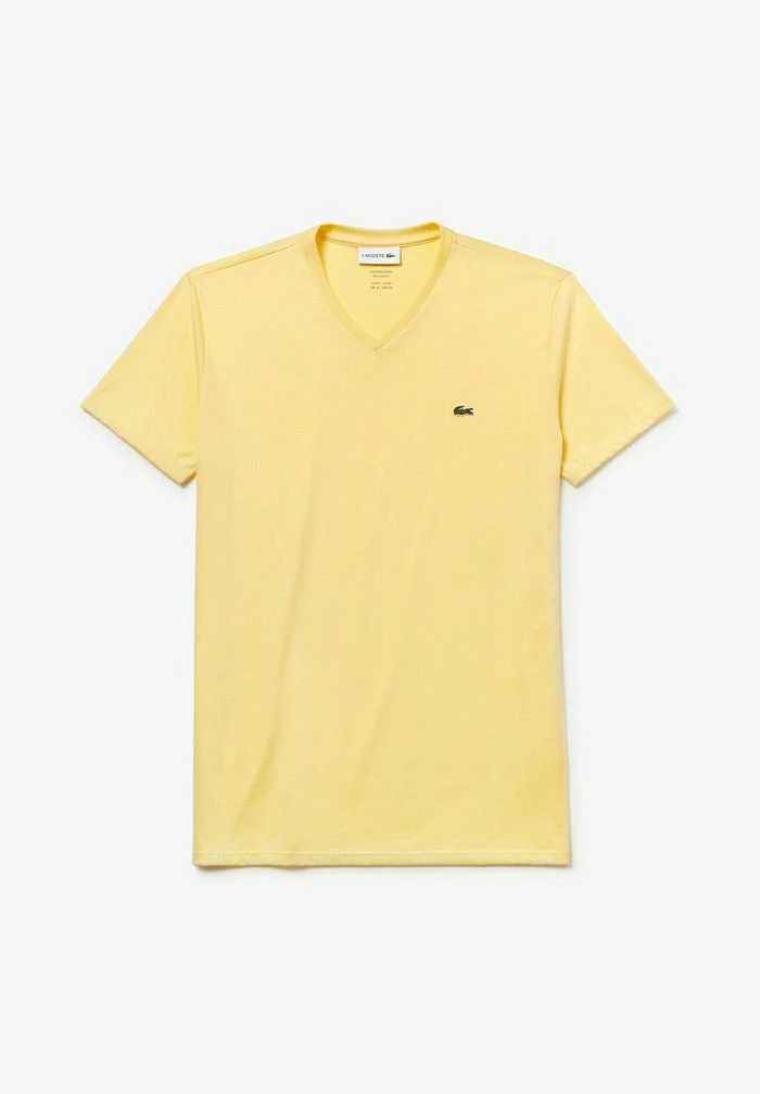 Lacoste T-shirt Basique - Jaune 5 Lacoste T-shirt Basique - Jaune – Image 5