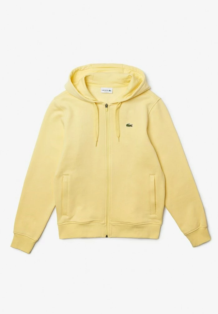 Lacoste PLUS - Sweat à Capuche Zippé - Jaune 6 Lacoste PLUS - Sweat à Capuche Zippé - Jaune – Image 6