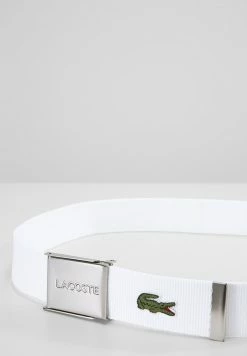 Lacoste CASUAL STRAP IN KIT UNISEX - Ceinture - White -Lacoste Soldes Magasin 466c70a08a4f453b8795db3296de9370