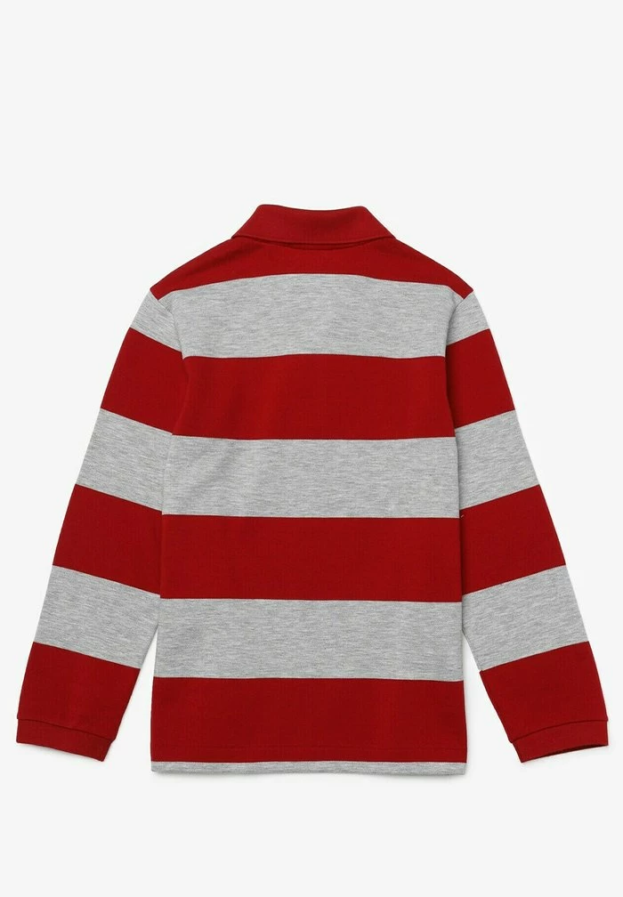 Lacoste Polo - Gris Chine / Rouge 2 Lacoste Polo - Gris Chine / Rouge – Image 2