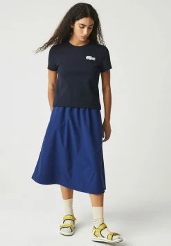Lacoste DAMES - T-shirt Imprimé - Bleu Marine