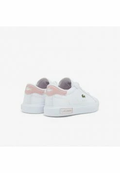 Lacoste POWERCOURT - Baskets Basses - Wht/lt Pnk -Lacoste Soldes Magasin 475474f074bc4f5fac7d26404a5fbc14
