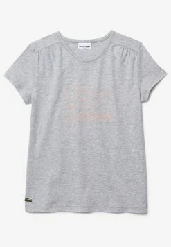 Lacoste T-shirt Imprimé - Gris Chine