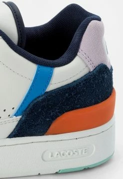 Lacoste T-CLIP - Baskets Basses - Off White/blue -Lacoste Soldes Magasin 49d016f0ae734366a77b5fc839d200bd