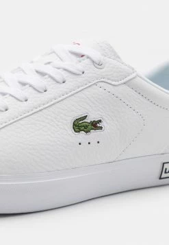 Lacoste POWERCOURT - Baskets Basses - White/navy/red -Lacoste Soldes Magasin 4a319172fae04ada93e0dc05a3ecb979
