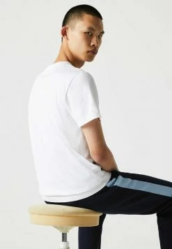 Lacoste T-shirt Basique - Blanc -Lacoste Soldes Magasin 4c0f3c915c784943a287a57eb24104df