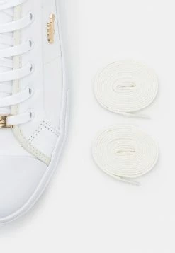 Lacoste ZIANE PLUSGRAND - Baskets Basses - White/gold -Lacoste Soldes Magasin 4e4dfff47248495aaa02cc5440a52403