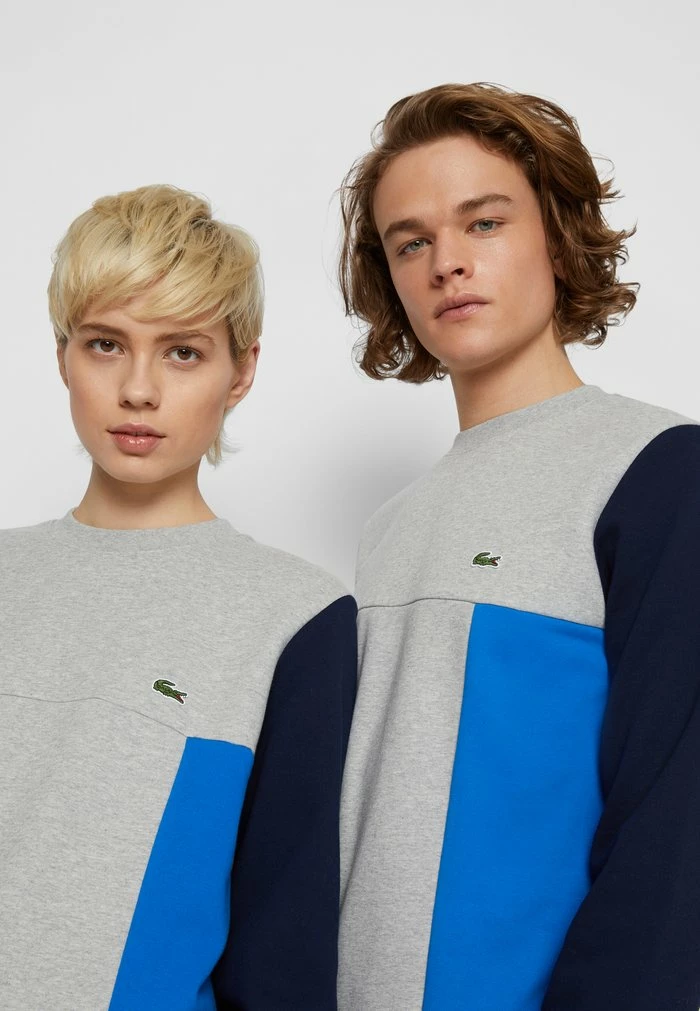 Lacoste UNISEX - Sweatshirt - Silver Chine/green/navy Blue/blue Royal 6 Lacoste UNISEX - Sweatshirt - Silver Chine/green/navy Blue/blue Royal – Image 6