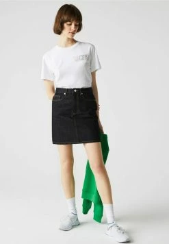 Lacoste Jupe En Jean - Bleu