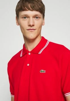 Lacoste Polo - Rouge/blanc -Lacoste Soldes Magasin 4f7c595648c24dd19caf98c7de3620d4