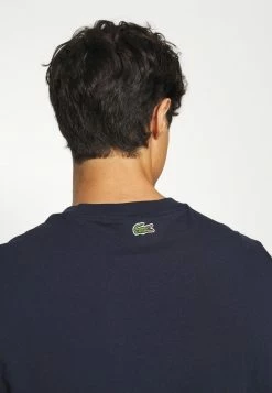 Lacoste T-shirt Imprimé - Marine -Lacoste Soldes Magasin 4f85dd8801a44f20a2d54e2be36e5b80