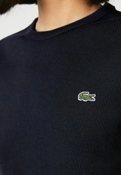 Lacoste T-shirt Basique - Bleu Marine -Lacoste Soldes Magasin 503d45ec8e5e4f39a06b0e98b2da8801