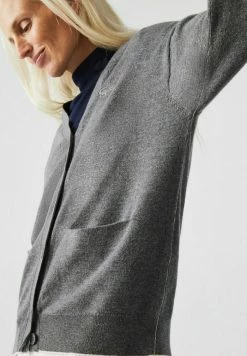 Lacoste Gilet - Gris Chine -Lacoste Soldes Magasin 50687056ae67403f96700ac2f23b8a3a