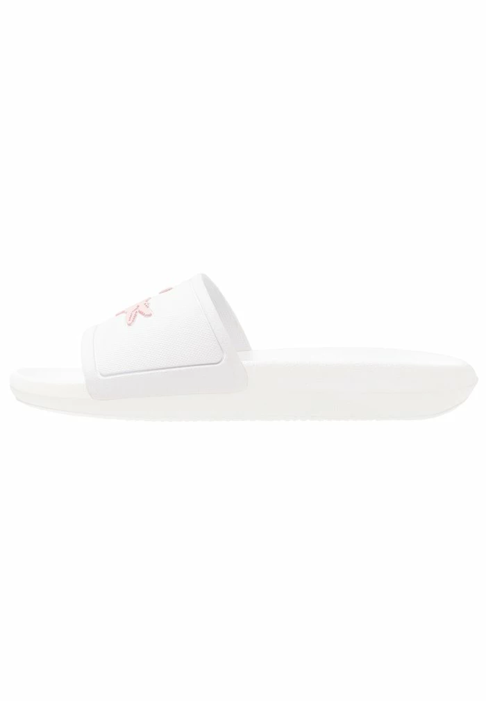 Lacoste CROCO SLIDE - Sandales De Bain - White 2 Lacoste CROCO SLIDE - Sandales De Bain - White – Image 2