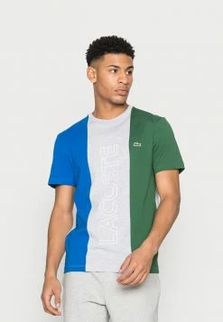 Lacoste UNISEX - T-shirt Imprimé - Argent Chine Royale Vert