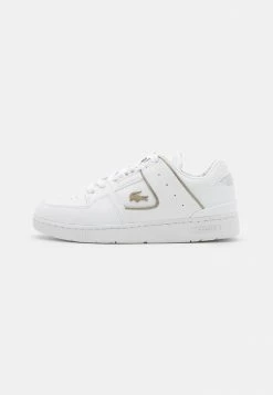 Lacoste COURT CAGE - Baskets Basses - White/platinum -Lacoste Soldes Magasin 52965695ae0249e6b4fdf49535c57273