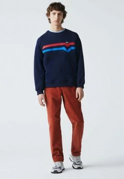 Lacoste Sweatshirt - Bleu Marine Rouge Bleu