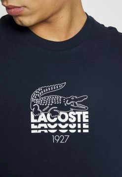 Lacoste T-shirt Imprimé - Navy Blue -Lacoste Soldes Magasin 5359c380afc840abb0888cfe07402a0f