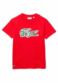 Lacoste T-shirt Imprimé - Rouge Blanc Vert