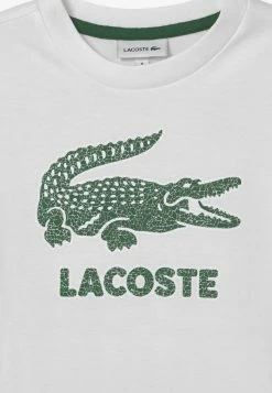 Lacoste TEE LOGO UNISEX - T-shirt Imprimé - Blanc -Lacoste Soldes Magasin 54454e773947426ca579a8513f1875c0