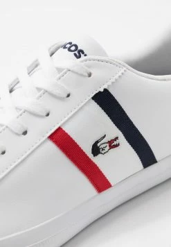Lacoste LEROND - Baskets Basses - White/navy/red -Lacoste Soldes Magasin 54f7c989ad9e4c7289062448b8d3a656