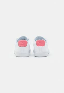 Lacoste CARNABY EVO - Baskets Basses - White/dark Pink -Lacoste Soldes Magasin 56650debbf034433ba971b6c083e5209