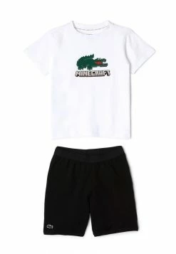 Lacoste X MINECRAFT SET - Pyjama - Blanc / Noir