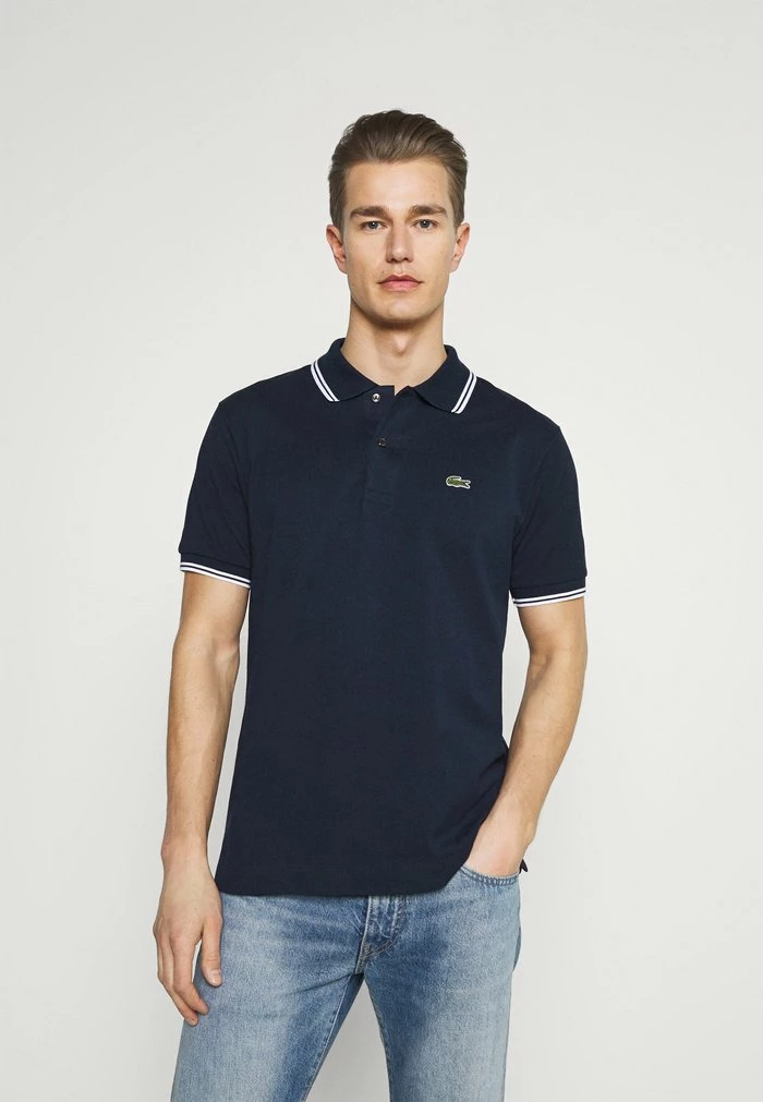 Lacoste Polo - Navy Blue/white 1 Lacoste Polo - Navy Blue/white