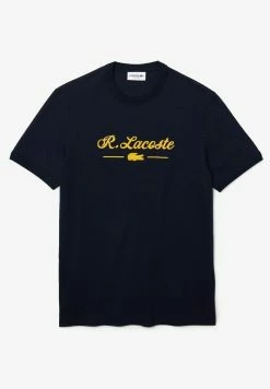 Lacoste T-shirt Imprimé - Bleu Marine