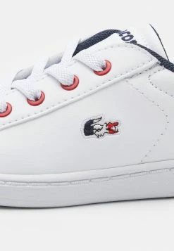 Lacoste CARNABY EVO - Baskets Basses - White/navy/red -Lacoste Soldes Magasin 57c94abbcced4d95a6ff714527534636
