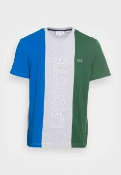 Lacoste UNISEX - T-shirt Imprimé - Argent Chine Royale Vert -Lacoste Soldes Magasin 58a8eb78bbd641f3ae75ab3ba24c6039