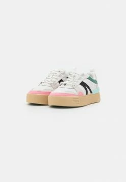 Lacoste Baskets Basses - Off-white/green -Lacoste Soldes Magasin 58c4282234564a7cb15ff2364e77e550